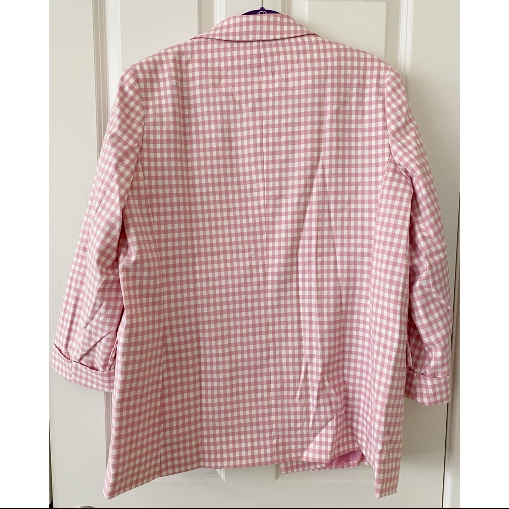 New Look Pink Gingham Blazer - Picture 3 of 5